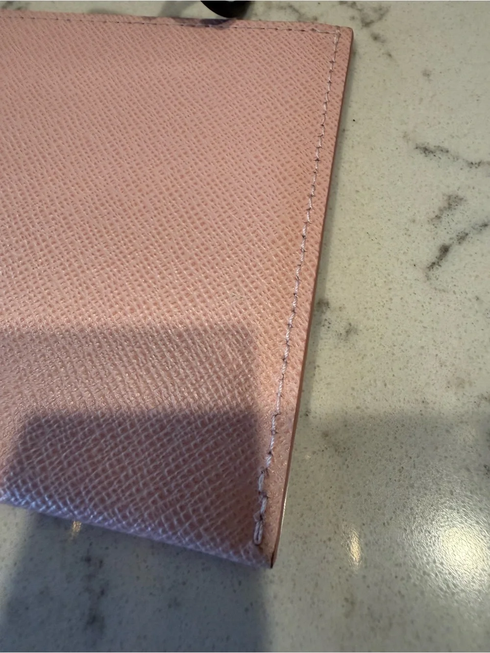 Louis Vuitton Pink Card Holder with Damier Azur Zip Pouch